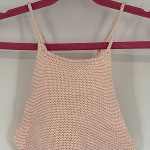 Bardot Junior Size 8-10 Peach Pink Andi Knit Top Halter Neck Tie Back O4-5 - Picture 5 of 10